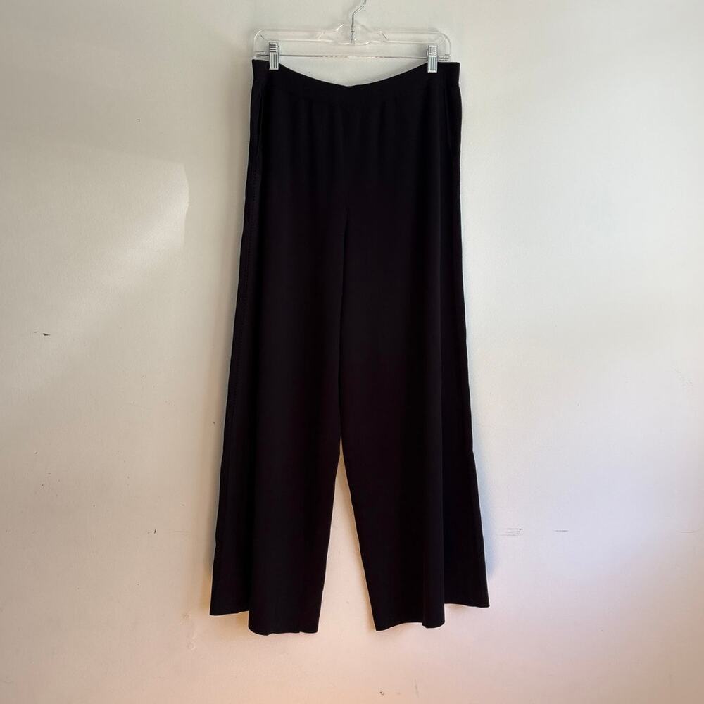 New with Tags Lafayette 148 Black Trousers/Pants Lagenlook Large $598 retail